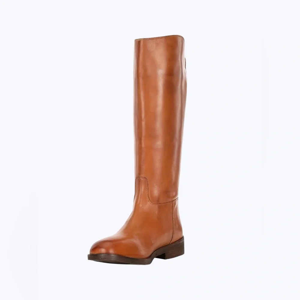 🆕 FREE PEOPLE | EVERLY EQUESTRIAN STRAP BOOT | SADDLE TAN | SZ: 8.5